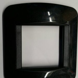 BTICINO L4802PA Placca BTICINO Living International plastica per scatola tonda acciaio scuro 2000  2 posti