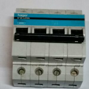 MERLIN GERIN SCHNEIDER MBA425 Interruttore magnetotermico MERLIN GERIN SCHNEIDER ER 4P 25A 3kA