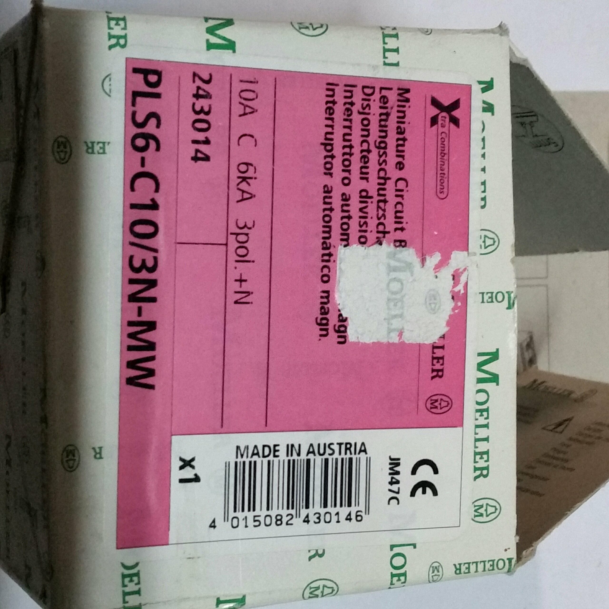EATON EATON MOELLER LLER243014 Interruttore magnetotermico EATON MOELLER LLER 4 poli 10A 6kA - immagine 2