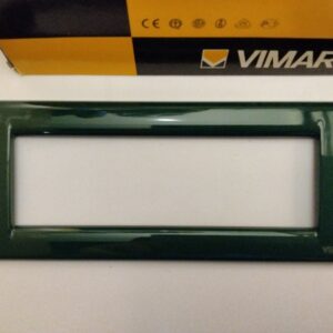 VIMAR 16756.07 Placca Vimar Idea rondò metallo verde bosco 6 posti.