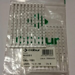 CABUR N8051 Cartellini CABUR  51-100