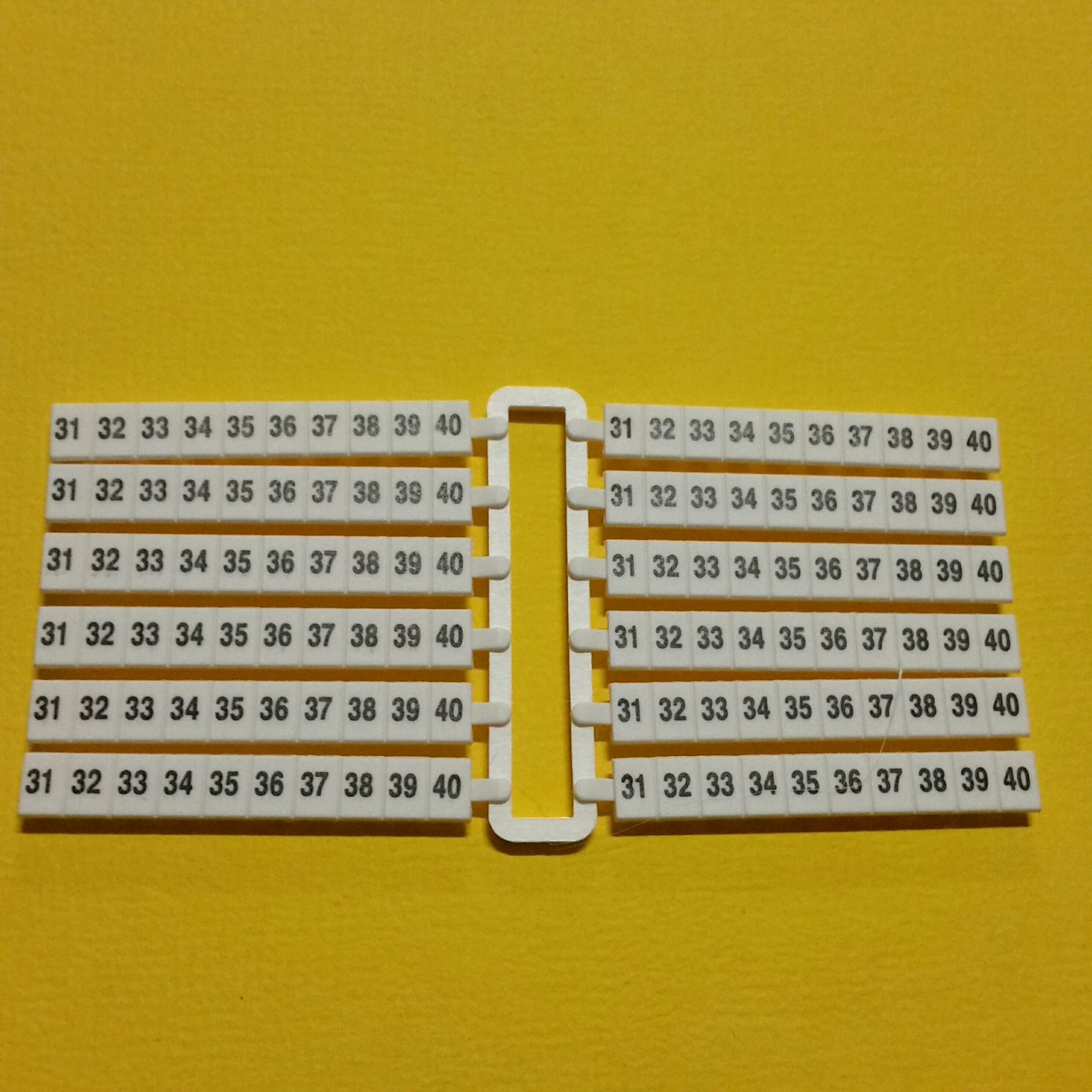 CABUR SN131 Striscia numeri 31-40