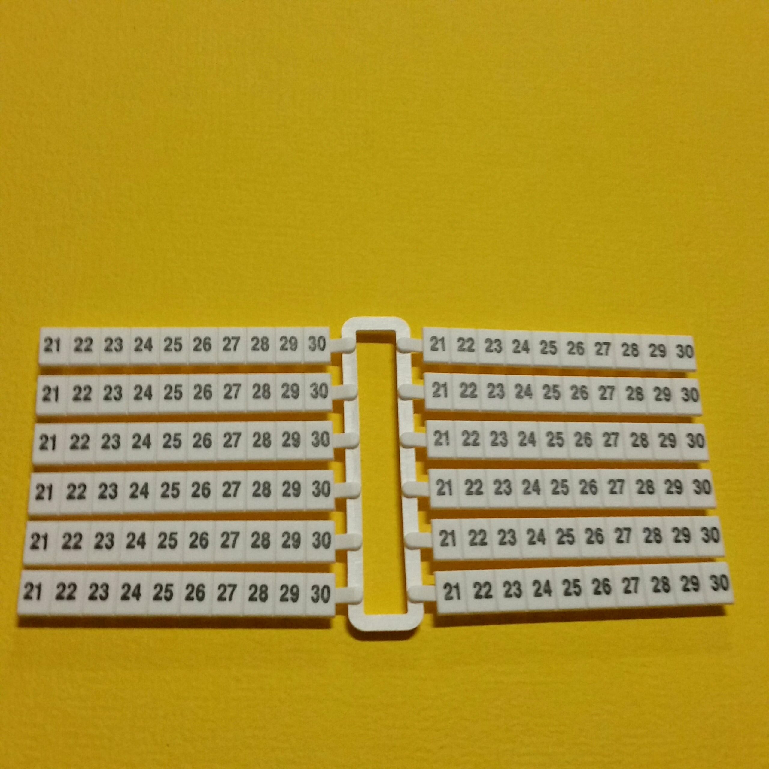 CABUR SN121 Striscia numeri 21-30