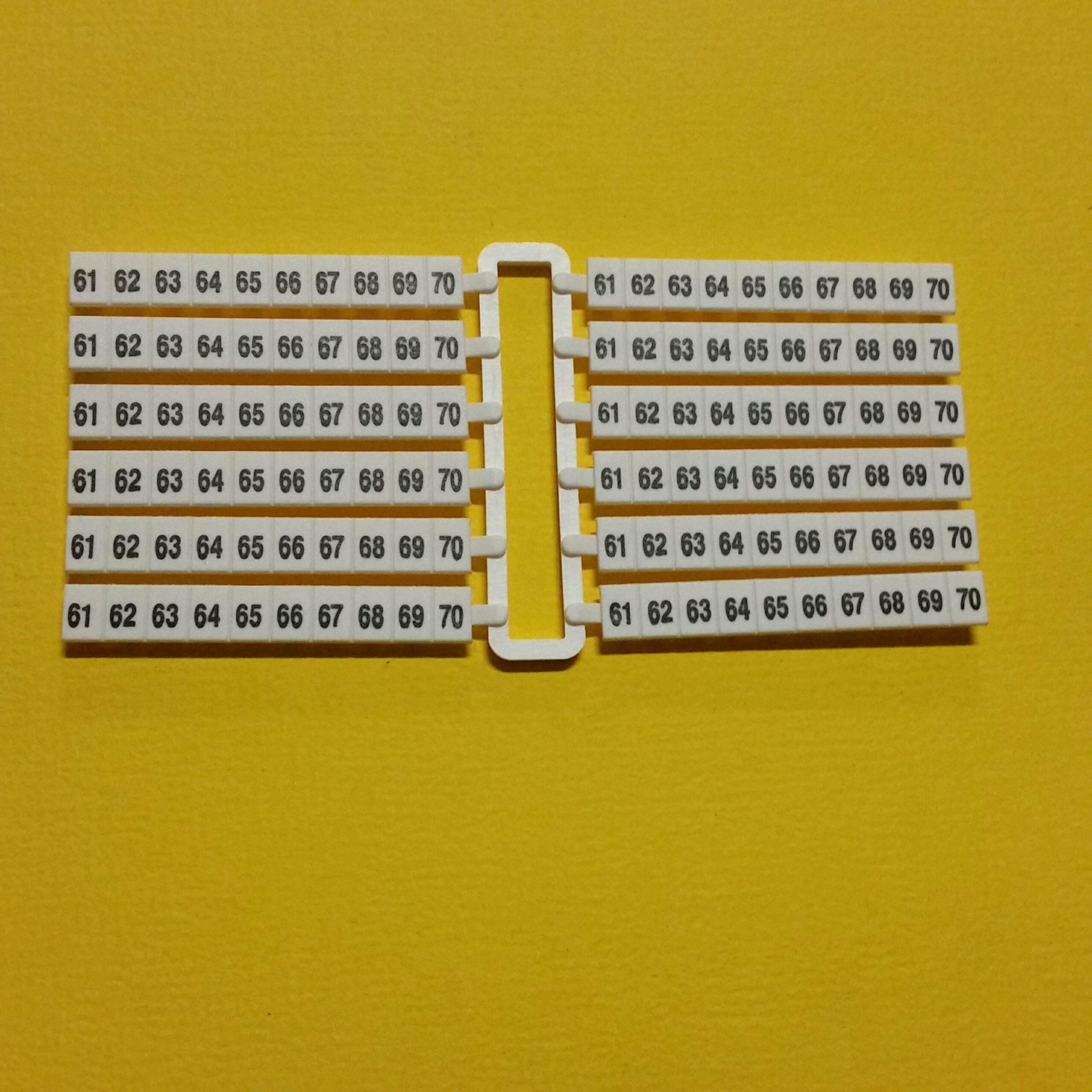 CABUR SN161 Striscia numeri 61-70