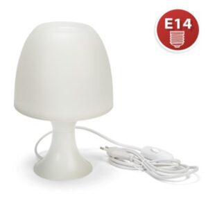 Lampada da tavolo Mushroom bianca