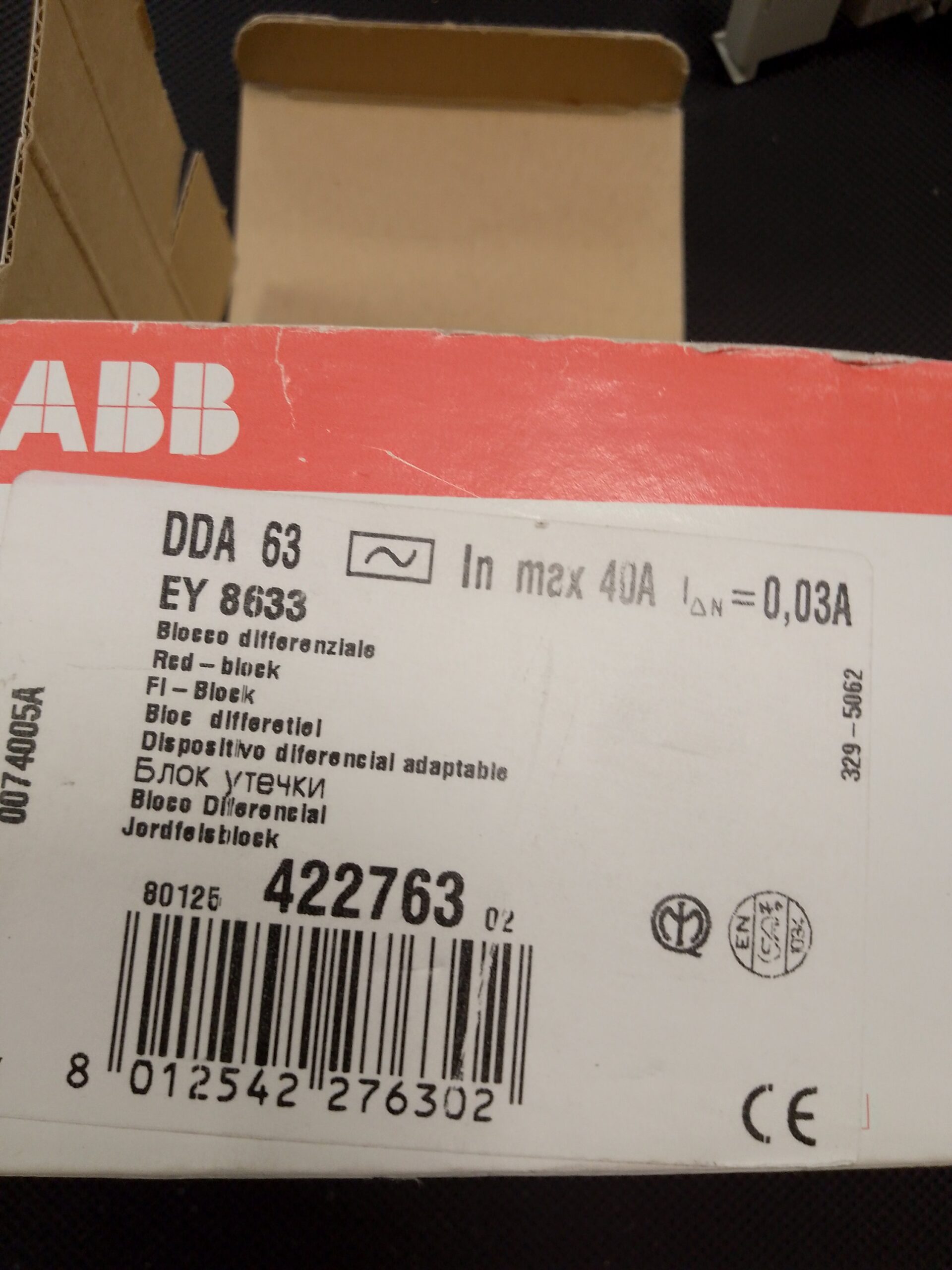 BLOCCO DIFFERENZIALE trifase ABB DDA 63 - immagine 2