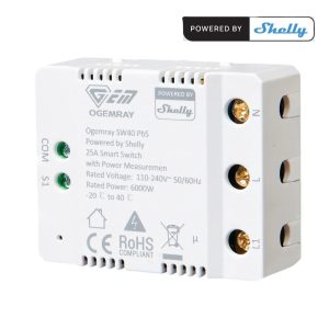 Shelly Ogemray Smart Relay 25A - Relè intelligente Ogemray 25A + PM