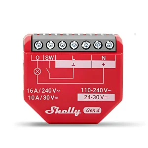 Shelly 1PM Gen4 - Smart Relay 16A AC/DC WiFi/BT/Matter/Zigbee PM